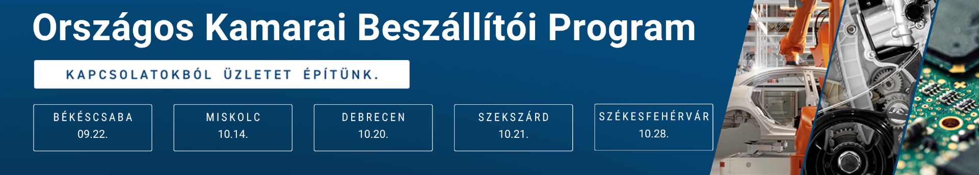 Nagyvállalatok keresnek beszállítókat – üzleti lehetőség a miskolci fórumon
