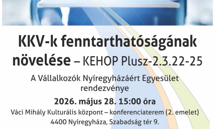 „KKV-k fenntarthatóságának növelése-KEHOP Plusz-2.3.22-25”