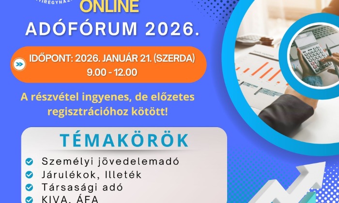 Online Adófórum 2026.