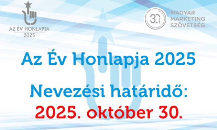 Október 30-án zárul az Év Honlapja 2025 Pályázat!