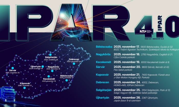 Ipar 4.0 Bemutató Kamion országjáró program a KKV-k számára