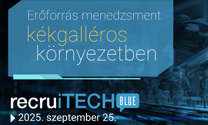 Szeptember 25-én találkozzunk a recruiTECH BLUE-n