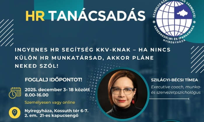 FIGYELEM! Ingyenes HR segítség KKV-knak – ha nincs külön HR munkatársad, akkor pláne neked szól!