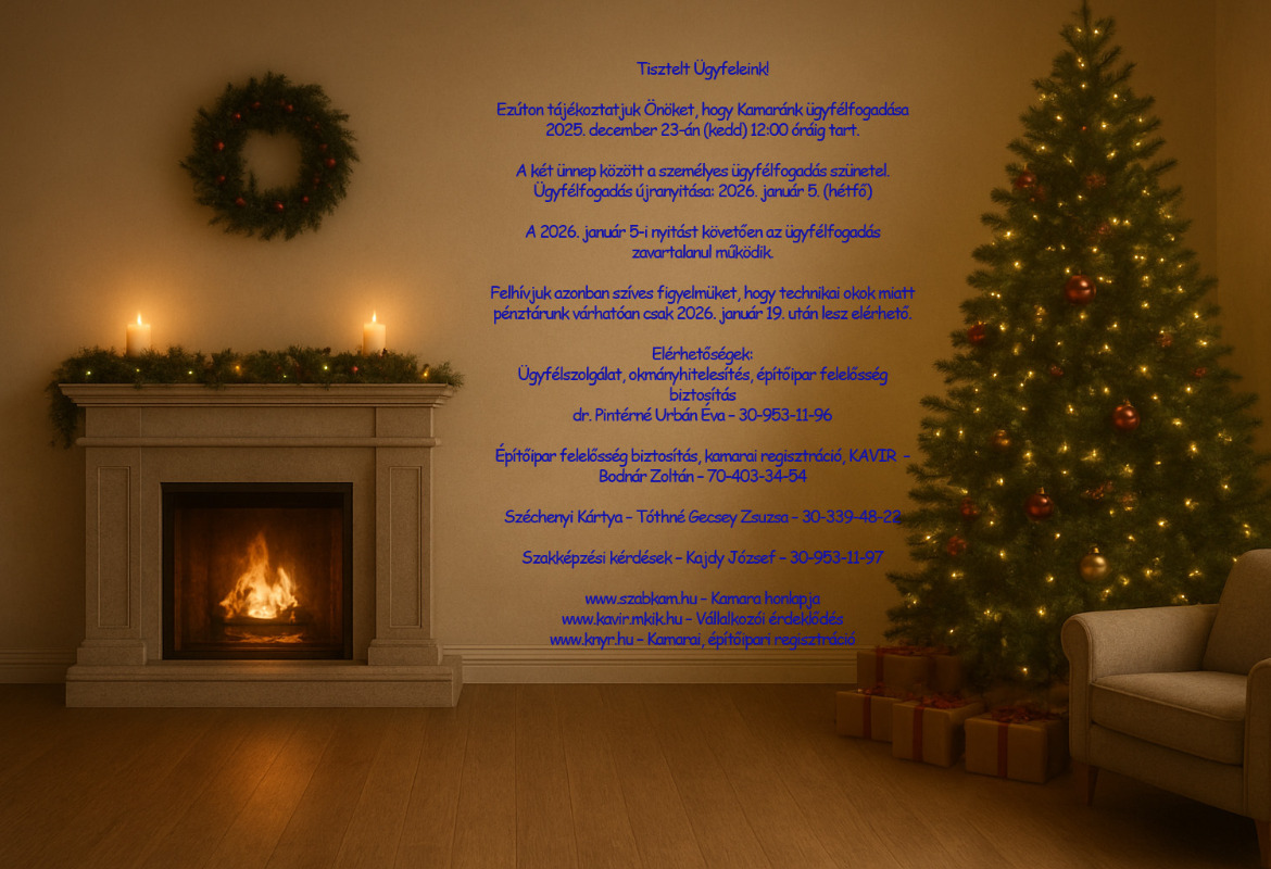 Ügyfélfogadás változás